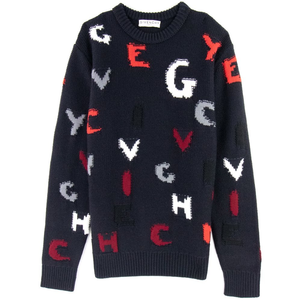 Givenchy Knitted Letters Bold Black | ONU