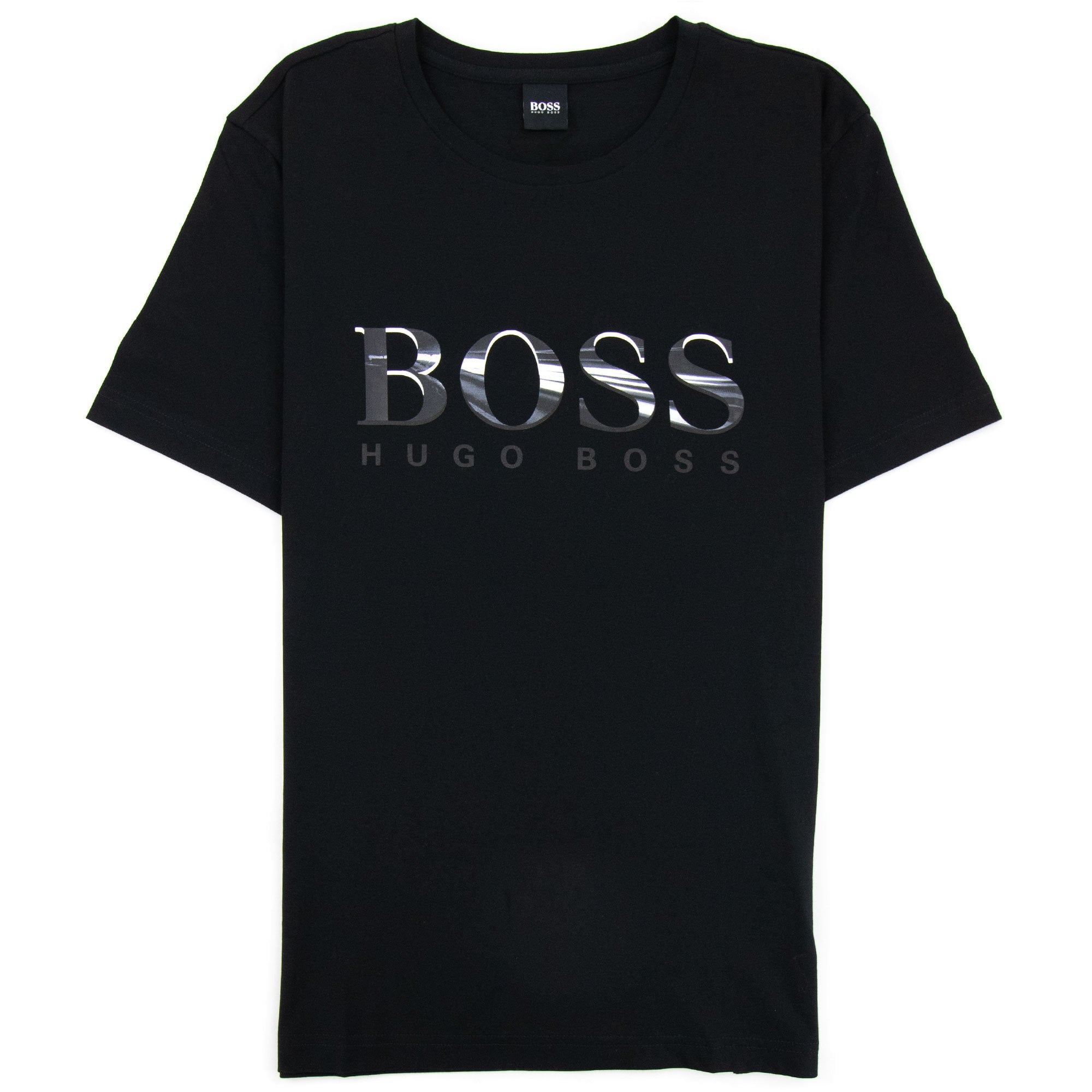 Hugo Boss Tee 3 Logo T Shirt Black 001 Men From Onu Uk 