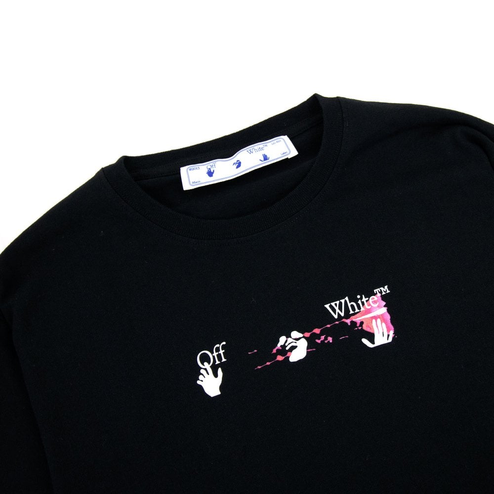 Logo-print T-shirt In Blk/fuchsia