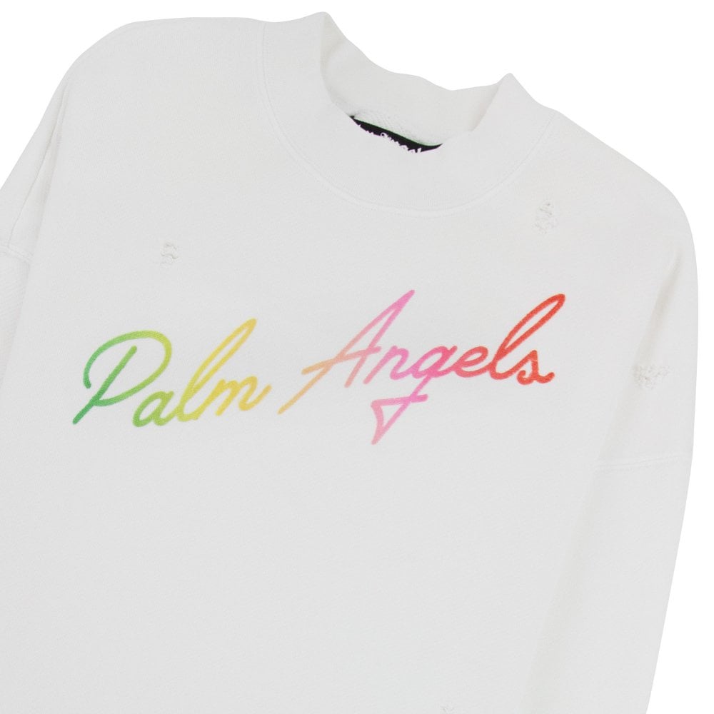 MIAMI SPRAYED LOGO T-SHIRT in white - Palm Angels® Official