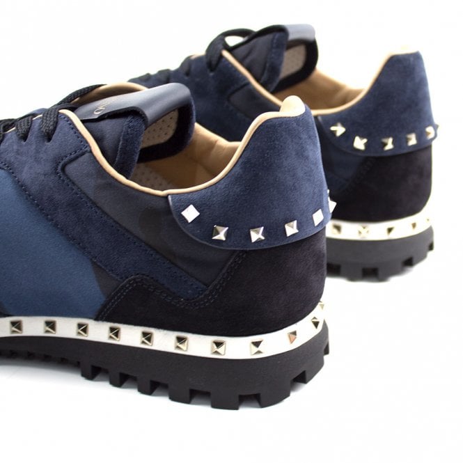 mens navy valentino trainers